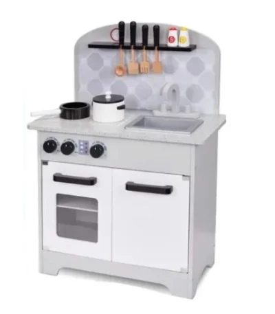 Classic wooden kitchen for children