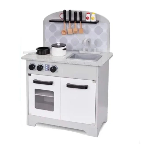 Classic wooden kitchen for children